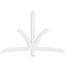 Ekena Millwork Davenport Architectural Grade PVC Gable Bracket, 72"W x 48"H x 2"D x 4"F, 16/12 Pitch GBP072X48X0204DAV00 - alternate 4